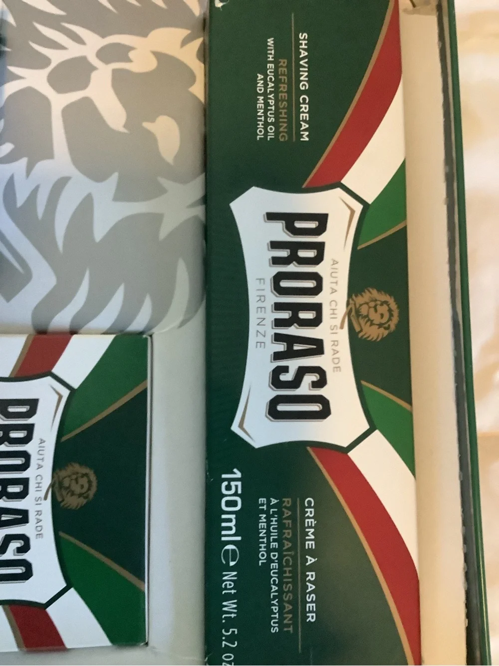 Green Eucalyptus Shaving Cream & Aftershave Balm Set